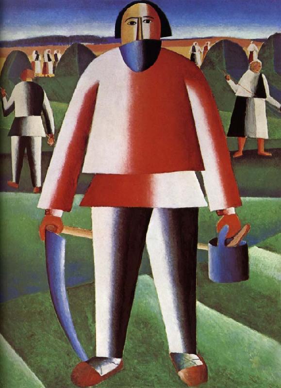 Kasimir Malevich Cut Grazing-s People France oil painting art